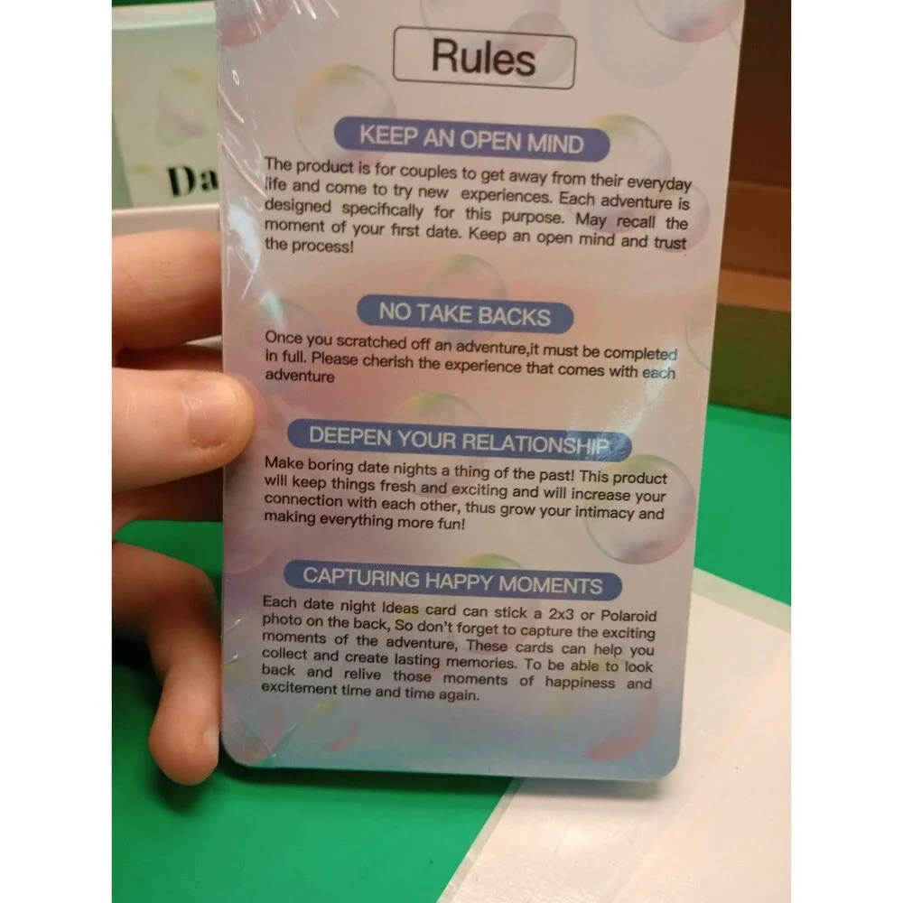 Date Night Delights 40 Scratch Off Dates Card Game Couples Gift Sealed New